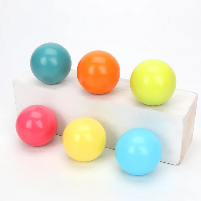 Wooden Rainbow Block Wood Stacking Toys Grimms Rainbow Building Blocks Balls Montessori Eductaional Toy Kids Rainbow Stacker 6