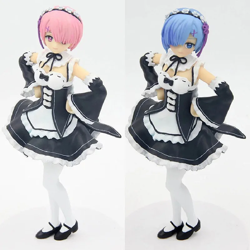 Фигурки аниме Re:Life A Different World From Zero Ram Rem ПВХ игрушки для девочек модные экшн