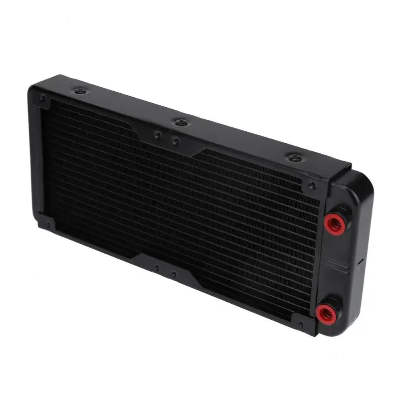 240mm 18-трубки Алюминий сплава компьютерный кулер для воды PC чехол водяного охлаждения радиатора теплообменник для ноутбука, настольного компьютера