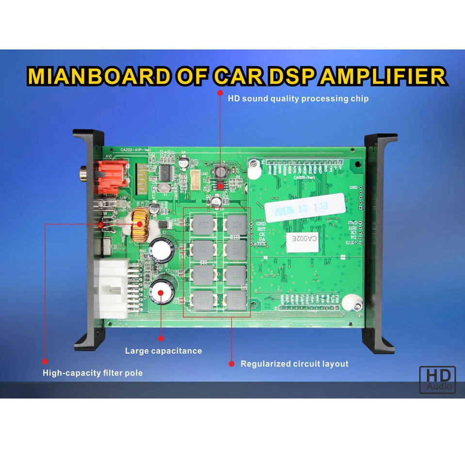 US $239.00 Car Signal DSP Processor Amplifier HIFI 4ch To 6CH Support Computer31 Band Tuning Android App Car DSP Audio Espiker 6 X 9