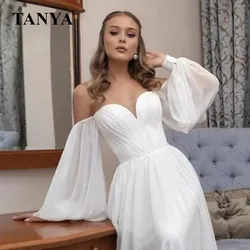 Elegant Modest Chiffon Detachable Long Sleeve For Wedding Bridal Accessories Hot Fingerless Gloves Customize SWD080