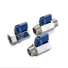 1/" 1/4" 3/" 1/2" 3/" 1" BSP Женская наружная резьба 304 из нержавеющей стали мини шаровой клапан Адаптер для воды, масла, Газа