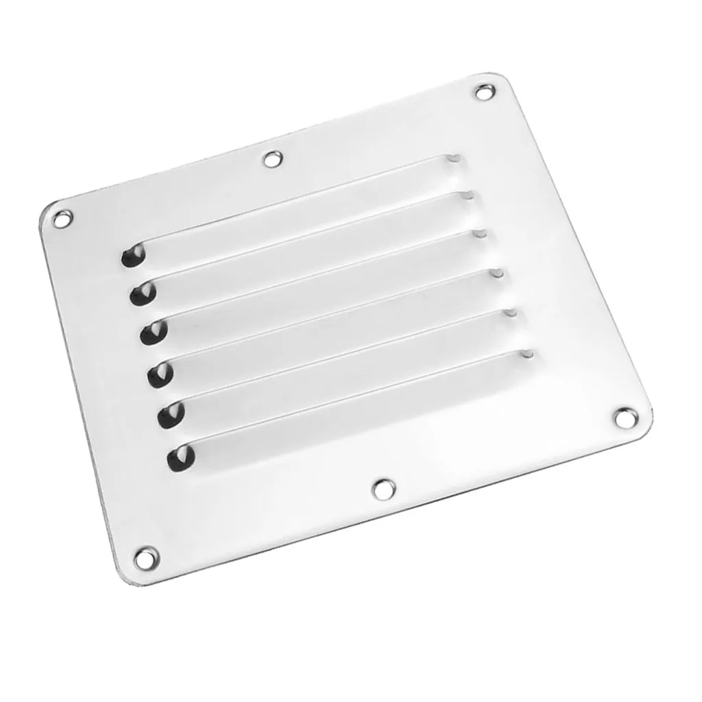 Square Air Vent Louver Grille Cover Adjustable Exhaust Vent Stainless Steel