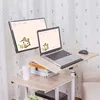 Escritorio ordenador de sobremesa de gran tamaño ajustable portátil escritorio giratorio mesa de cama para ordenador se puede levantar Escritorio de pie ► Foto 3/5