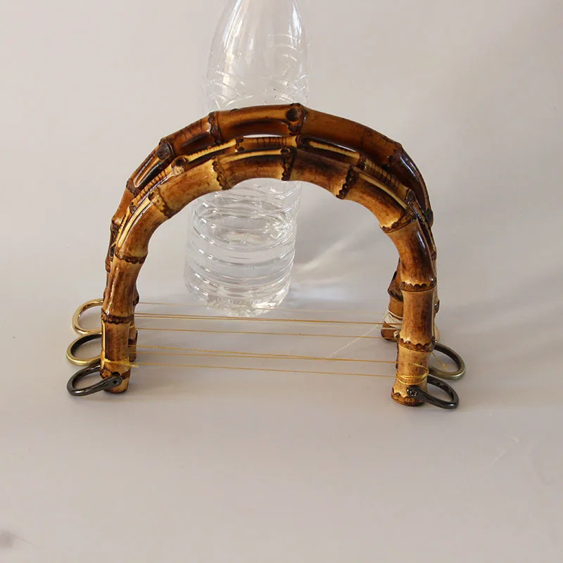 10 шт. Outsize 18X14 см U форма бамбуковый кошелек сумка ручка с Fastern чемоданные ручки украшение Сумочка запчасти Сварка Замена