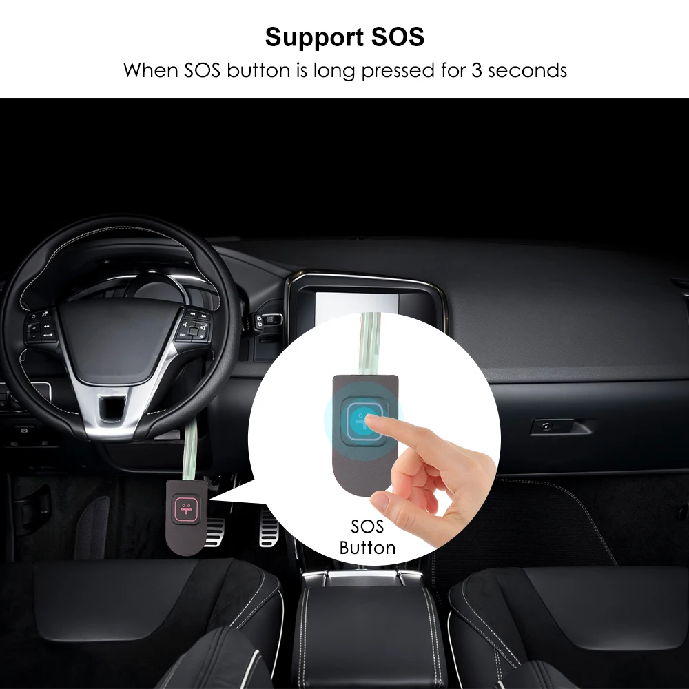4G LTE GPS отслеживающее устройство 7 72 в отключенное масло SOS Водонепроницаемый