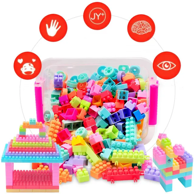 108pcs 128pcs Baby Building Blocks DIY Bulk Safety Big Particle Bricks Toy Children Early Educational Toys 2