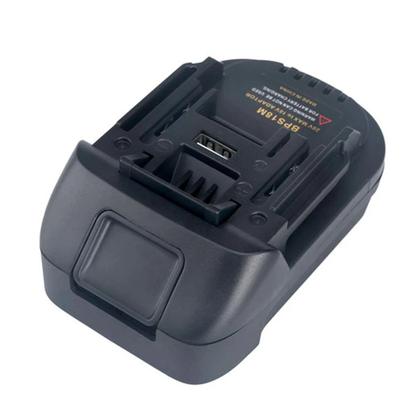 

Bps18M Battery Adapter For Black&Decker 20V Lithium For Porter Cable 20V Lithium Battery For Makita Bl1830 Bl1840 18V Battery