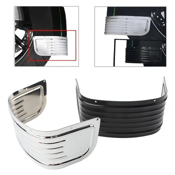 

Motorcycle Front Fender Skirt Cover For Harley Dyna 1999-2005 & Touring 2014-up & Tri Glide Black Silver