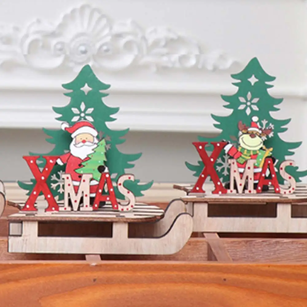 DIY Material Package Wood Christmas DIY Christmas Tree Christmas Decorations Santa Claus Entertainment Gift Manual Product