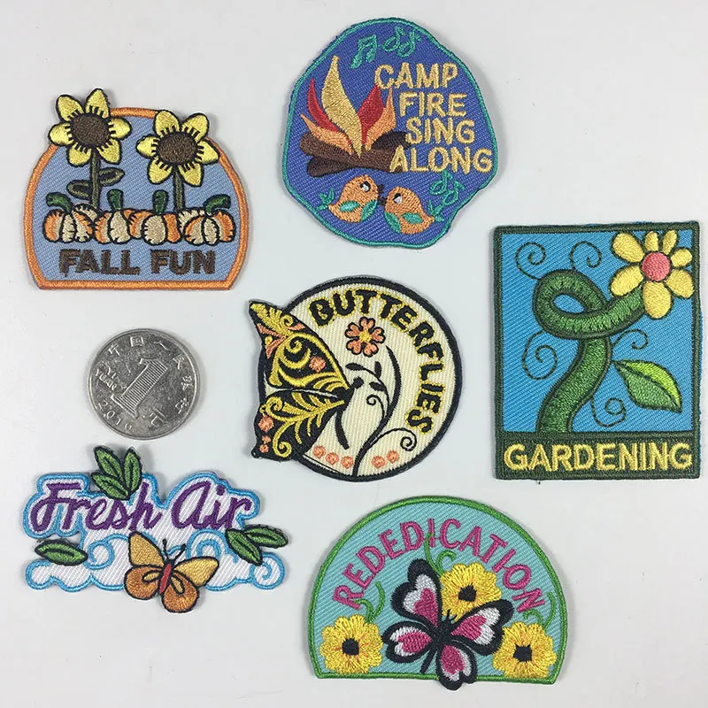 Большая вышивка в виде цветка сливы и птицы нашивка китайском стиле для одежды