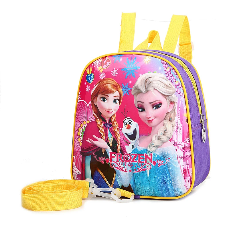 Mochila De Princesas de Disney para niños, mochila antipérdida guardería, bolso de bebé de Elsa de Frozen, bolso para niña y niño, mochila de dibujos animados para escuela|Mochilas de felpa| -