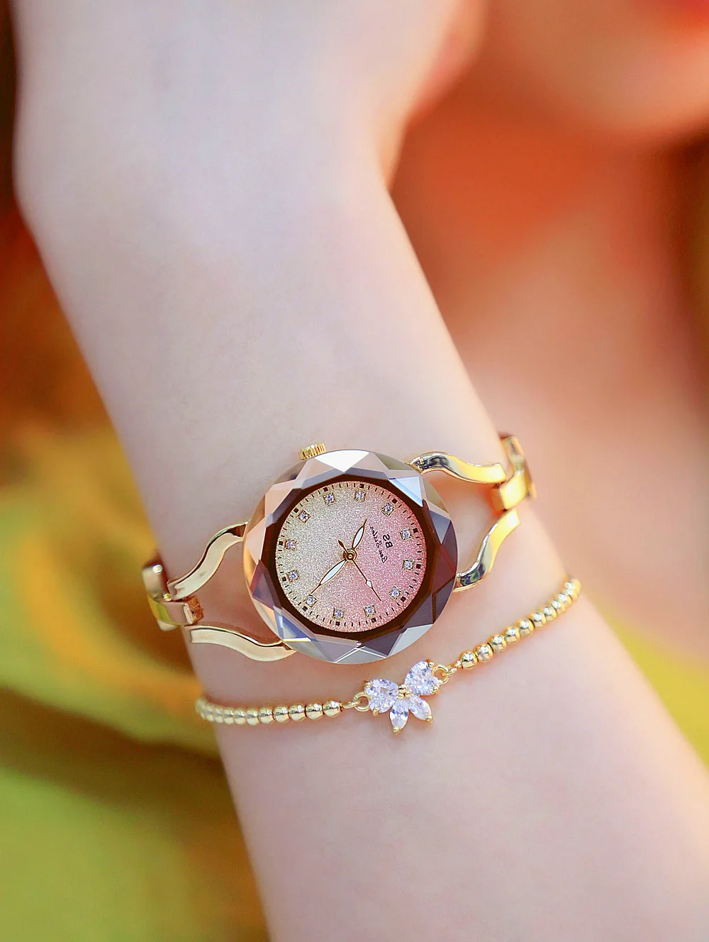 Женские повседневные модные часы женские наручные часы из розового золота браслет наручные часы