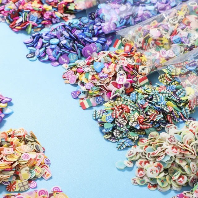 1000pcs Cartoons Fruit Slices Addition For Nail Art Slimes Charm Filler For Diy Slimes Accessories Supplies Decoration Toys Gift 4