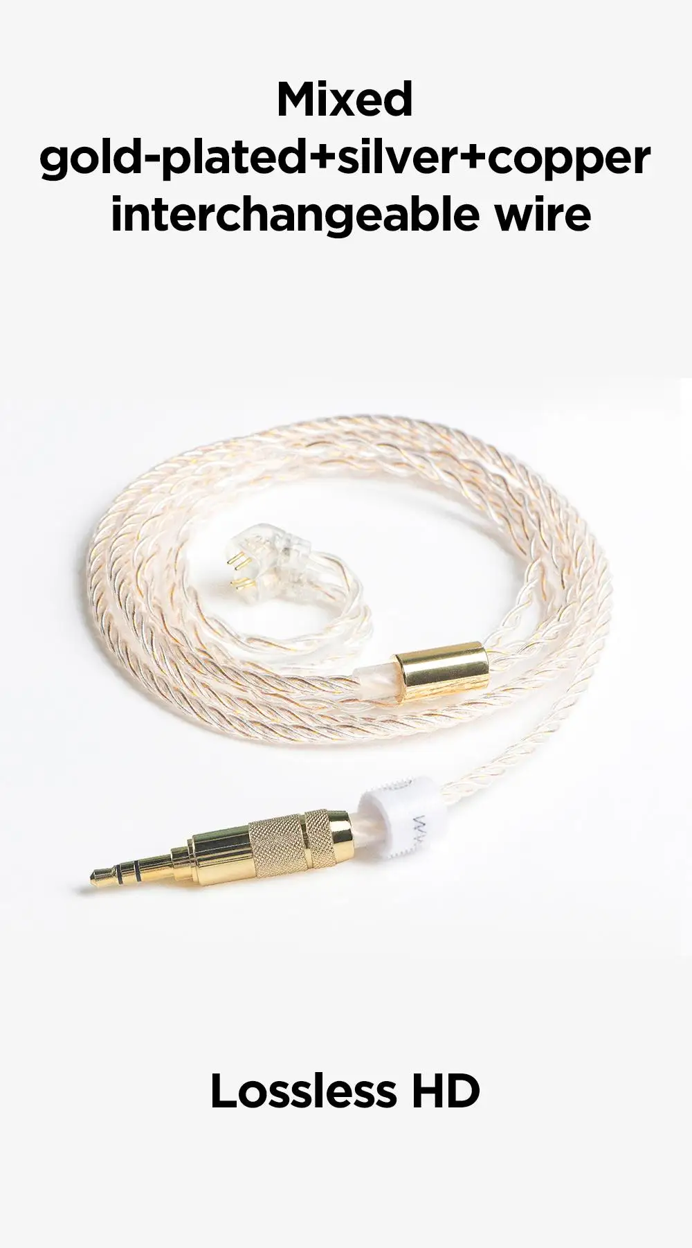 alta fidelidade tfz fone audiophile com 2 pinos cabo