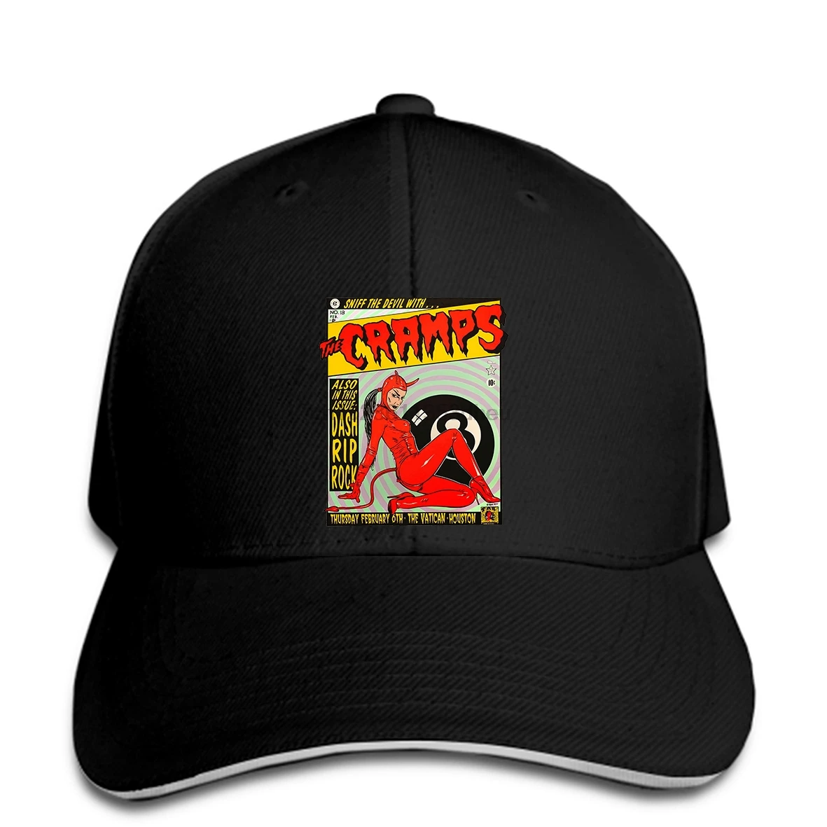 THE CRAMPS Concer Band Tour белая бейсболка для мужчин snapback Кепка
