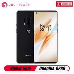 Oneplus 8 Pro смартфон с глобальной прошивкой, 5G, Snapdragon 865, 8 ГБ, 128 ГБ, 6,78 дюйма, 120 Гц, жидкий экран, 30 Вт, Беспроводная зарядка, 4510 мАч