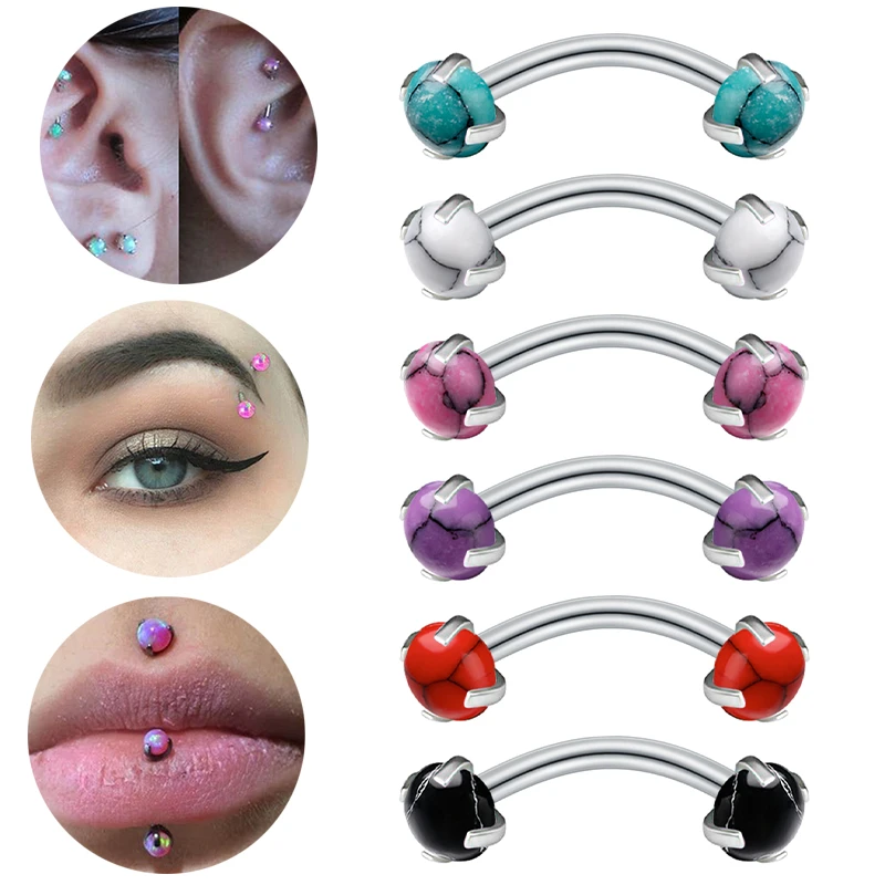 Vertical Labret Lip Piercing Jewelry Vertical Labret Piercing Cost 1pc