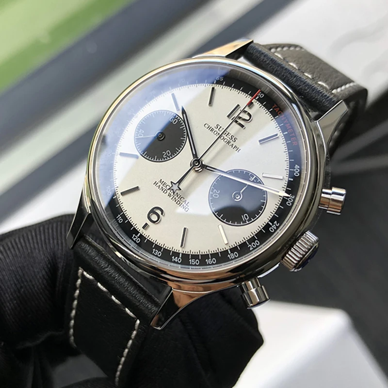 40mm Mechanical Chronograph Sapphire Watch Men 38mm Seagull 1963 Movement st1901Gooseneck Pilot Watches Mens 2020 montre homme