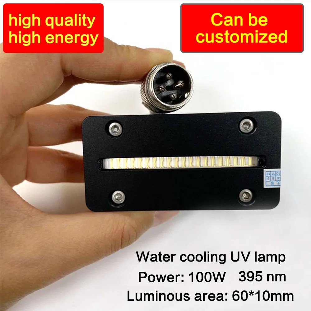 UV LED Curing Lamps For APEX Flatbed Inkjet Printer Ricoh GH2220 Nozzle Ink Hardening Curing Light 395nm UV Water-Cooled lamp