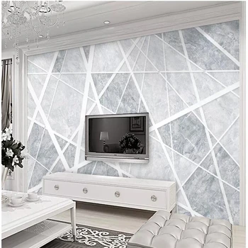 

Decorative wallpaper series Northern Europe contracted style marble grain abstract geometry golden TV background wall