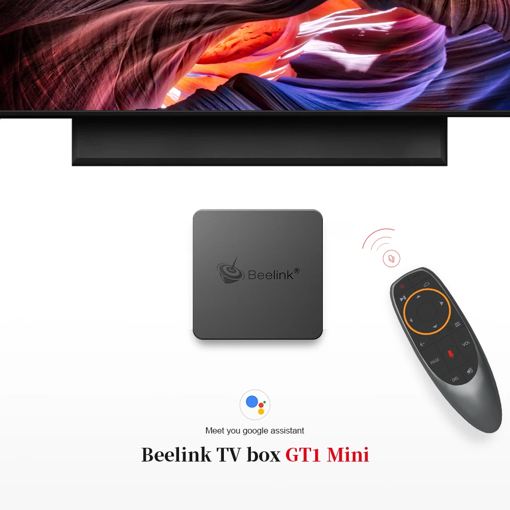 Beelink GT1 мини умные телевизоры Box Android 8,1 Amlogic S905X2 голосовой Пульт 2 ГБ/4 ГБ оперативная память 32 ГБ/64 ГБ Встроенная Smart set top box Media Player