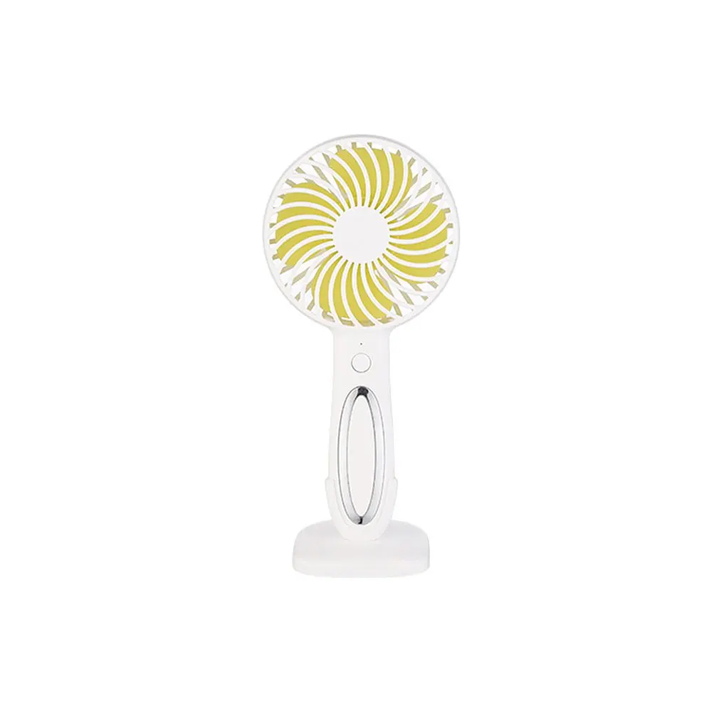

Creative Personality Handheld Silent Fan Mini Usb Large Air Volume Small Fan With Night Light Summer Portable Small Fan
