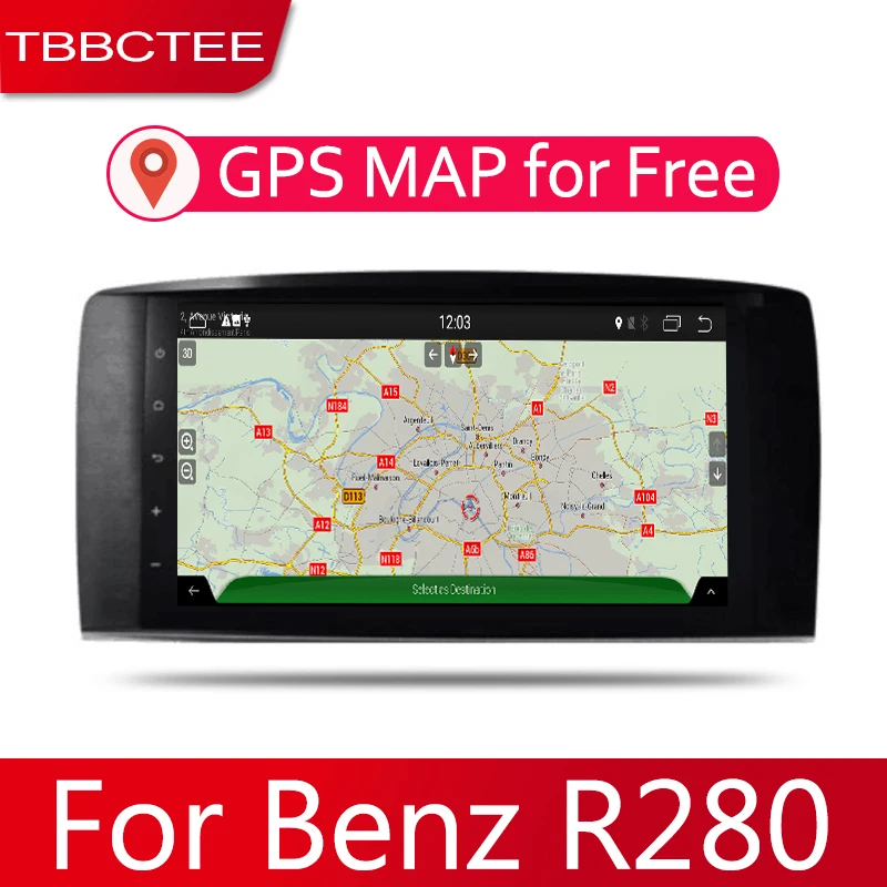 Android 2 Din Автомобильный Радио мультимедийный видео плеер Авто Стерео gps карта для Mercedes Benz R280 R350 R500 2006~ 2012 медиа Navi