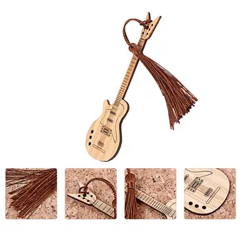 

1pc Bamboo Guitar Creative Page Marker Book Mark for Student