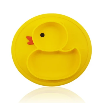 

Silicone Baby Feeding Food Plate Bowl Kids Infant Tray Dishes Anti-skid Tableware Placemat Magic Suction Baby Tableware Sucker