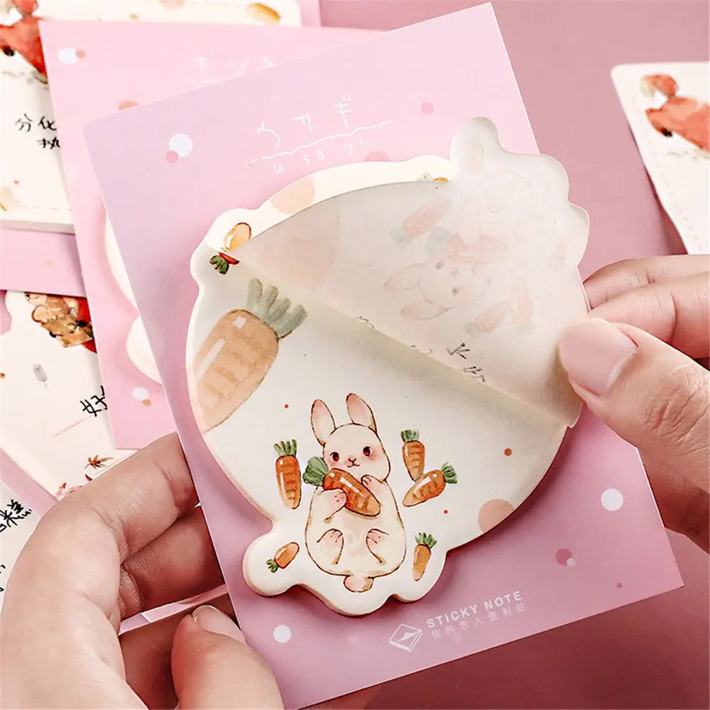 Милый кролик Лисичка блокнот Kawaii карта сообщения бумага школа 30 листов