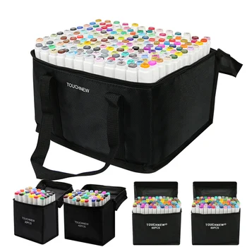 

30/40/80/168 Color Art Supplies Art Markers Pen Manga Drawing School Supplies Alcohol Based Sketch Felt-Tip Oily Twin Brush Pens