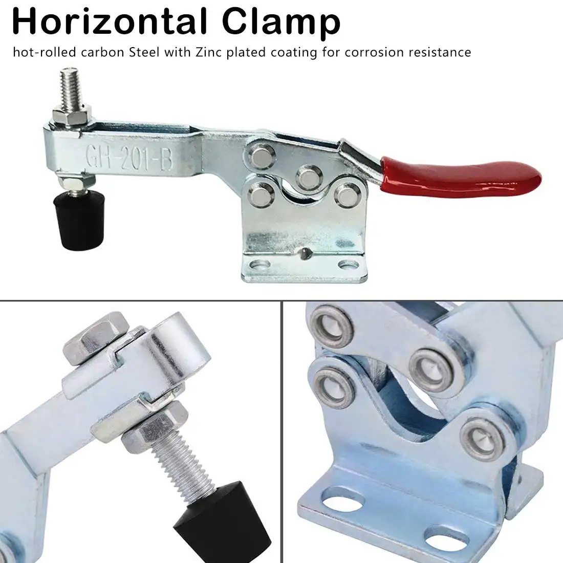 

Horizontal Clamp Woodworking Fixture Fast Fixture Quick Release Vertical Type Hand Tool Set 4 pcs