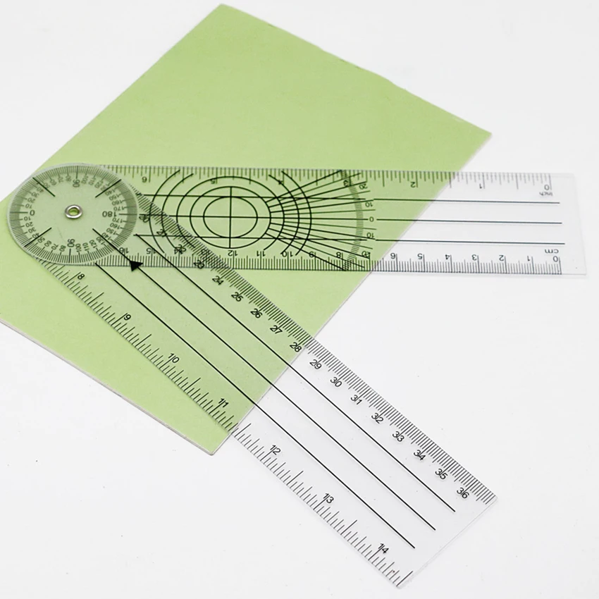 Goniometer 360 Degree Spinal Angle Protractor Physical Therapy Ruler for Orthopaedics