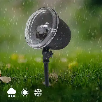 

7.5W 4 LED Halloween Projection Stage Spotlight Outdoor Remote Control Waterproof Lamp for Party Festivals AC100-240V Wedding
