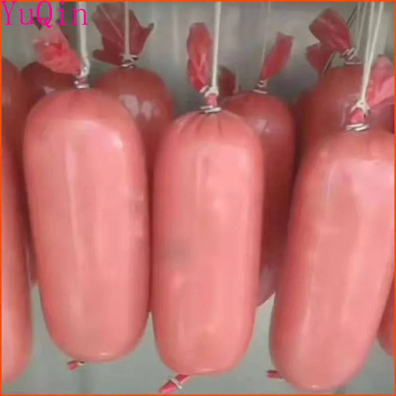 Food Grade Red Plastic Sausage Casings for Salami Shell for Sausage Handmade DIY Maker Hot Dog Plastic Casi
