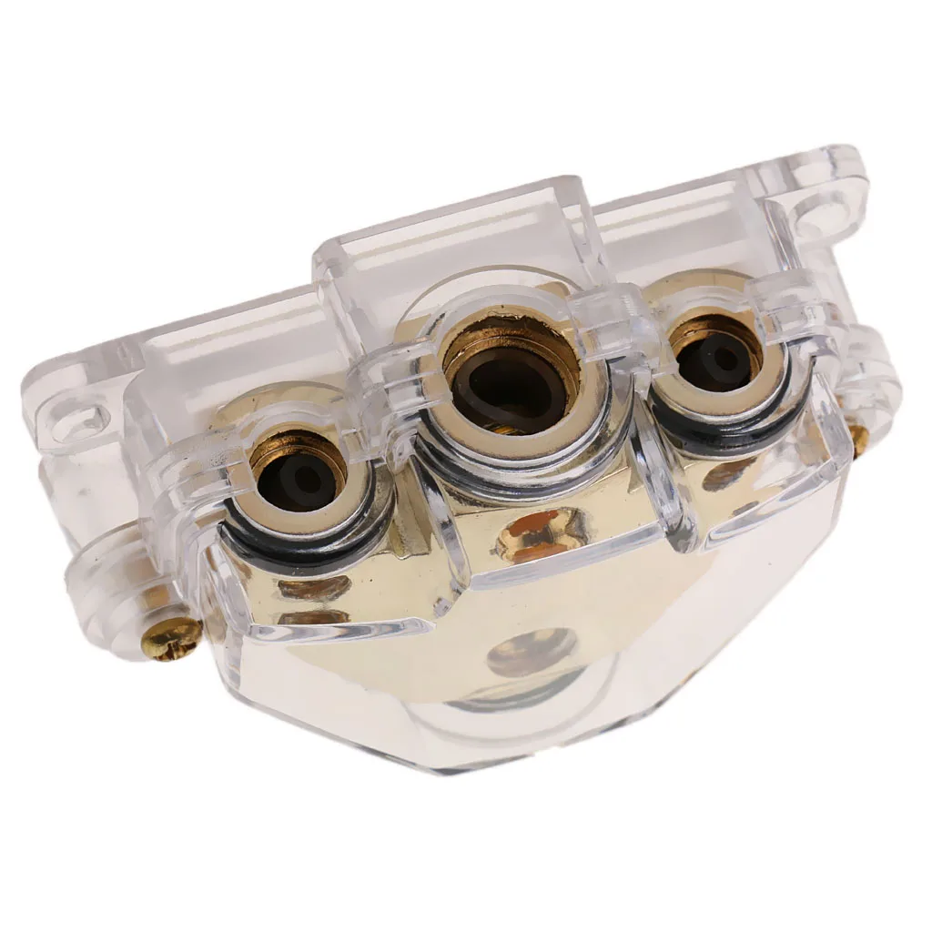 3-Way 2/4 Ga Car Audio Amp Power Ground Cable Splitter Distribution Block
