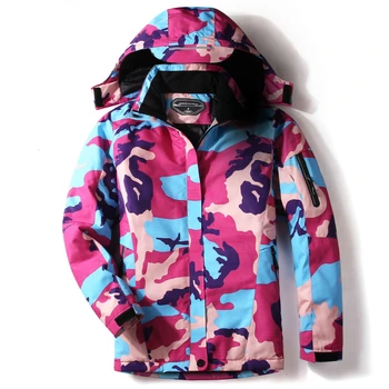 

Print Hooded Winter Jacket Waterproof Windproof Long Sleeve Coats and Jackets Women Clothing Casual Windbreaker Outerwear TA1987