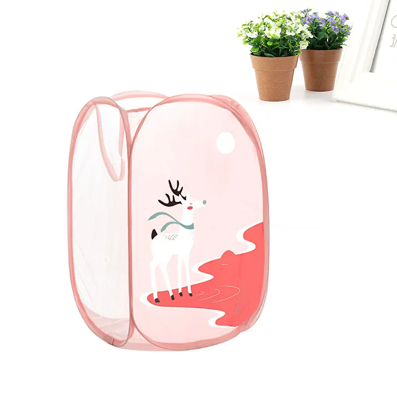 Portable Foldable Pop Up Dirty Clothes Washing Laundry Basket Storage Bag