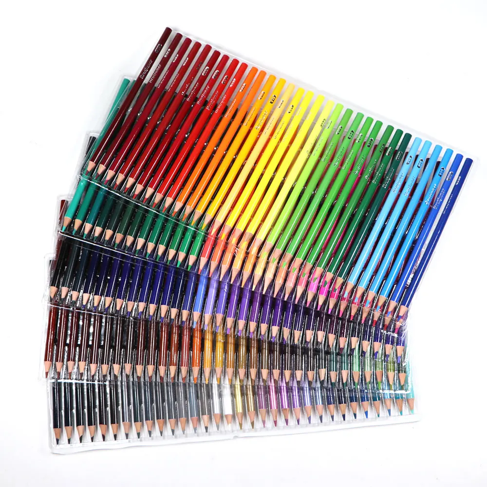 Brutfuner Oil Color Pencils Color Pencil Set Watercolor Drawing Colored  Wood Colour Coloured Pencils - Temu