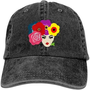 

Baseball Cap-Bloom Where You're Planted Cowboy Hats for Mens Women Dad, Golf Trucker Black Sports Baseball Caps