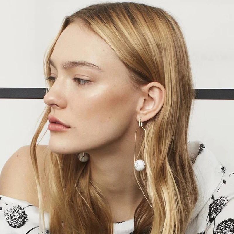 Amorita boutique Geometric fashion drop earrings