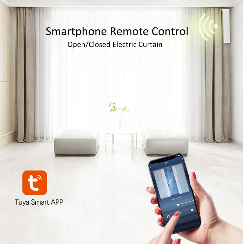Tuya Smart Life wifi электродвигатель для занавесок приложение для домашней автоматизации дистанционное управление Google Home Assistance Alexa совместимый с 100-240 В