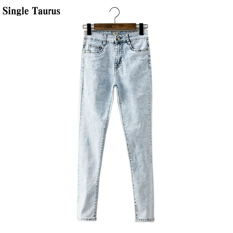 Pantalones vaqueros ajustados de Mujer, de alta elasticidad de algodón, con realce, color copo de nieve, 2021|jeans mujer|skinny jeans womanjeans woman - AliExpress