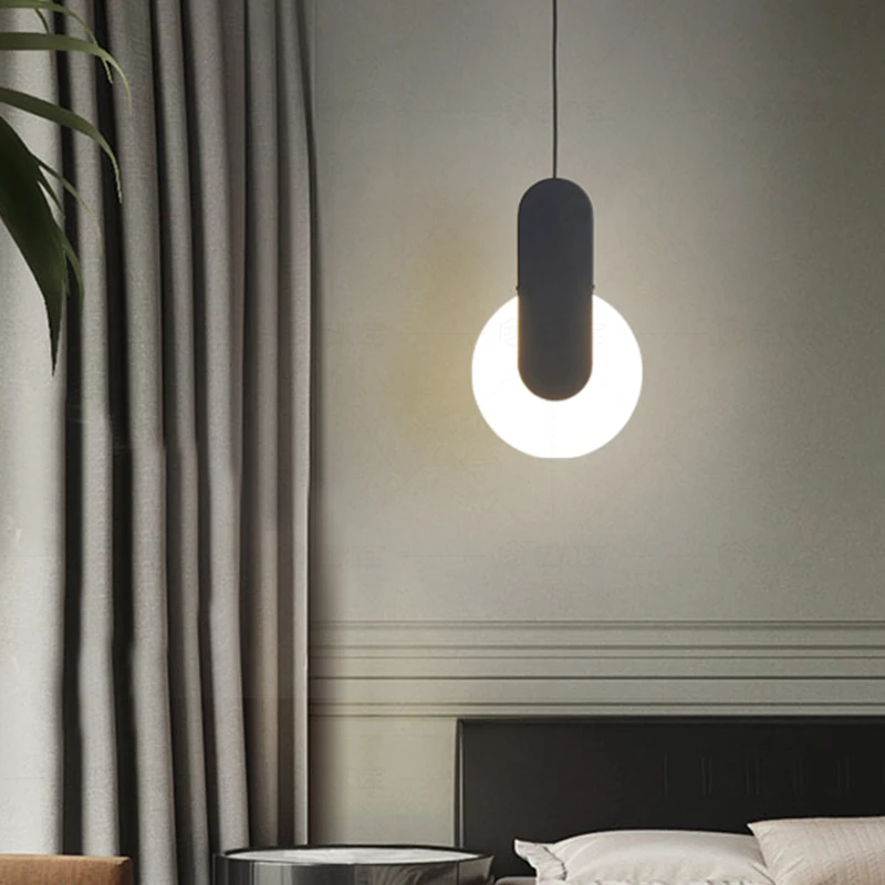 Nordic Modern Iron PVC LED Pendant Lights Lighting Home Decor Pendant Lamp Dining Living Room Bedroom Bedside Hanging Lamp