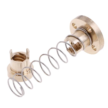 

T8 Anti Backlash Spring Loaded Nut Elimination Gap Nut for 8mm Acme Threaded Rod Lead Screws DIY CNC 3D Printer Parts