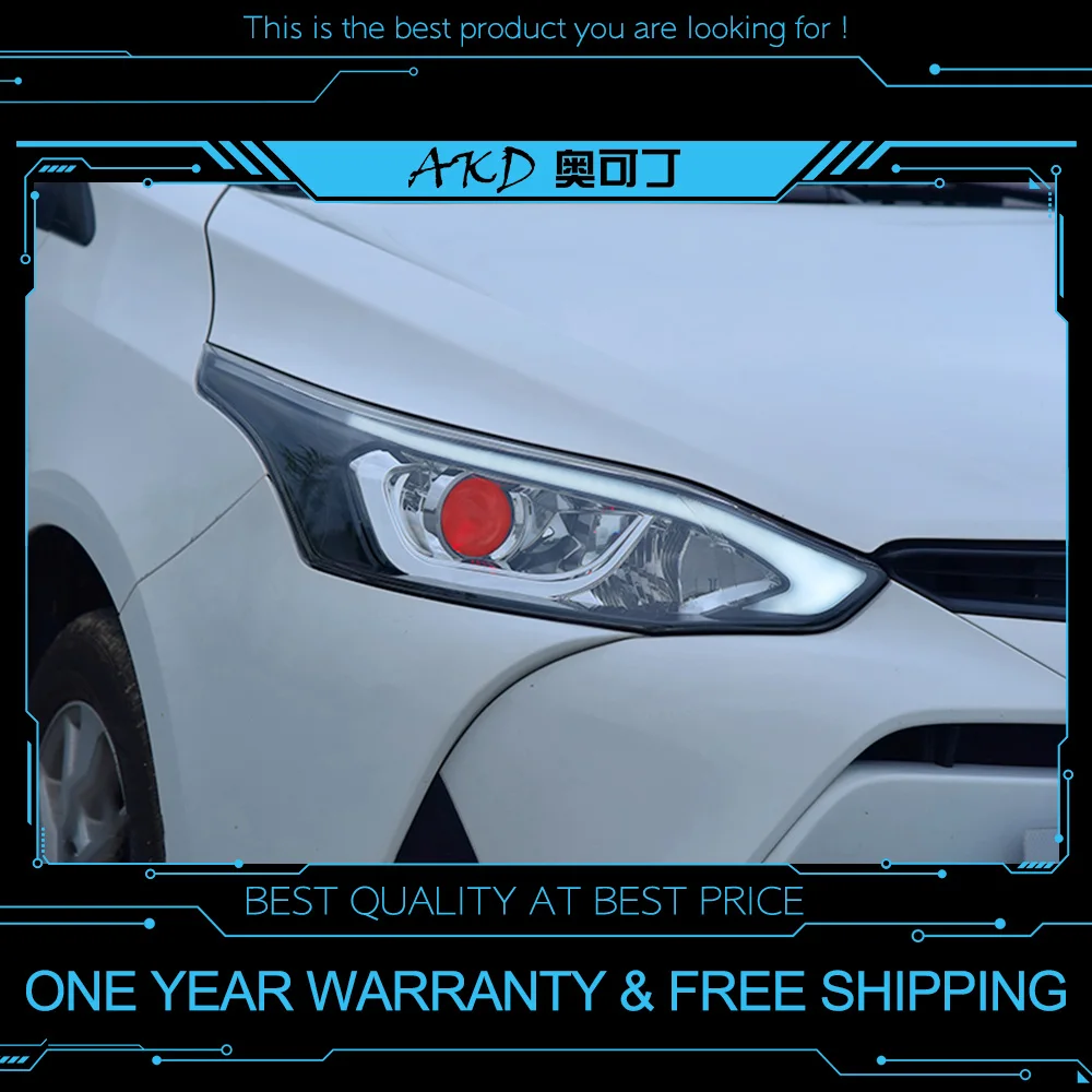 det sidste Hurtig lol Car Styling Headlights For Toyota Yaris L Led Headlight 2016-2019 Head Lamp  Drl Signal Projector Lens Automotive Accessories - Car Light Assembly -  AliExpress