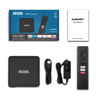 

10PCS /LOT KM1 ATV TV Box Android TV 4GB 64GB Amlogic S905X3 Android 9.0 2.4G/5G Wifi Google Play Prime Video 4K Voice