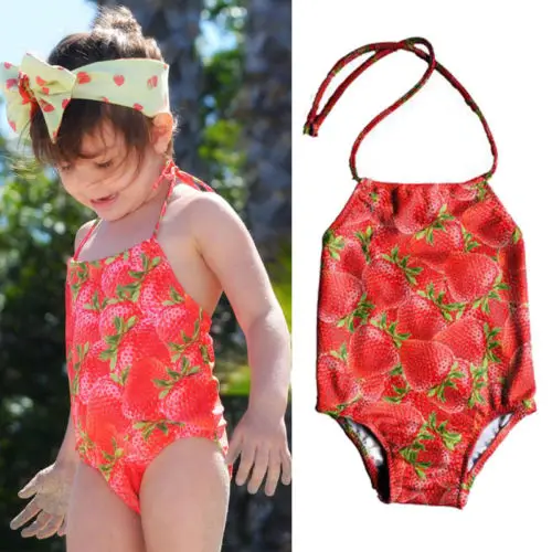 WINZIK Baby Toddler Girls Summer Polka Dots Sleeveless Swimsuit Swimwear Bathing Suit Bikini Bodysuit Set 