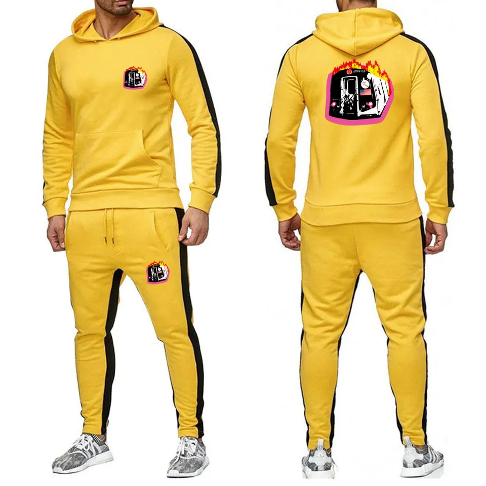 Мужские спортивные толстовки в полоску с принтом Трэвиса Скотта стильные